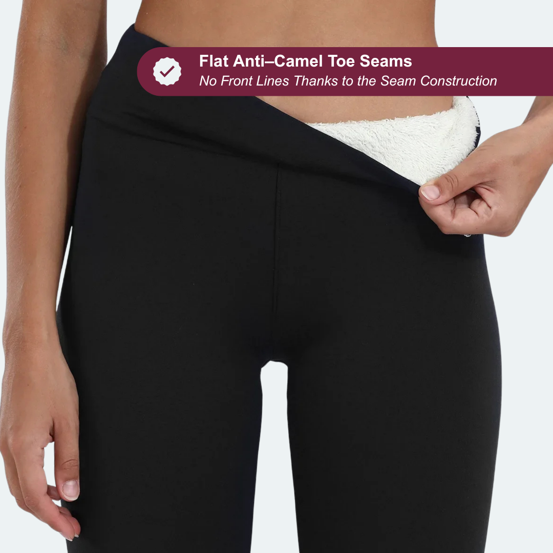 3D leggings lined with fleece | Footless.