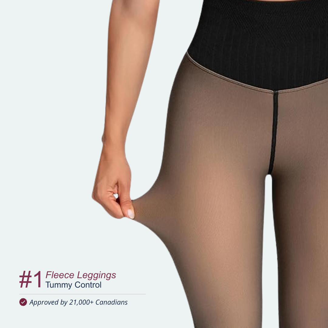 3D fleece leggings | Tummy control.