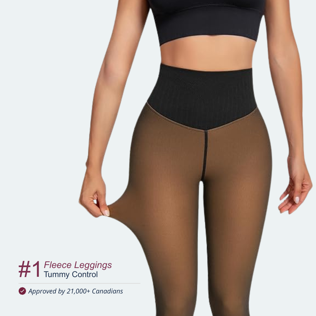 3D fleece leggings | Tummy control.