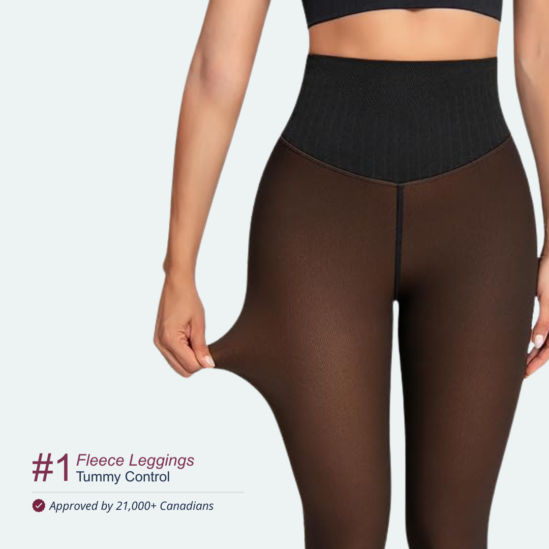 3D fleece leggings | Tummy control.