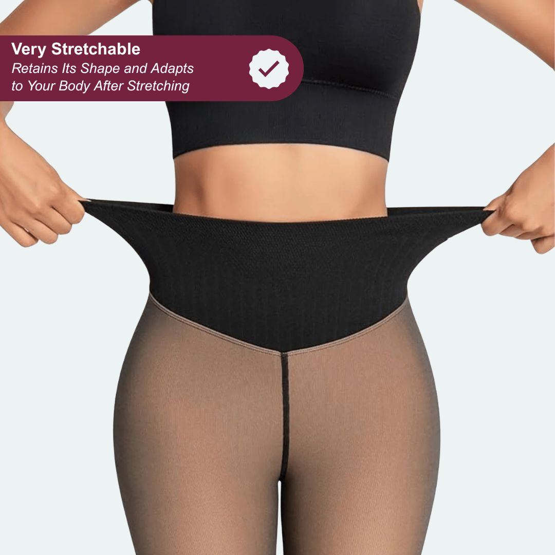 3D fleece leggings | Tummy control.