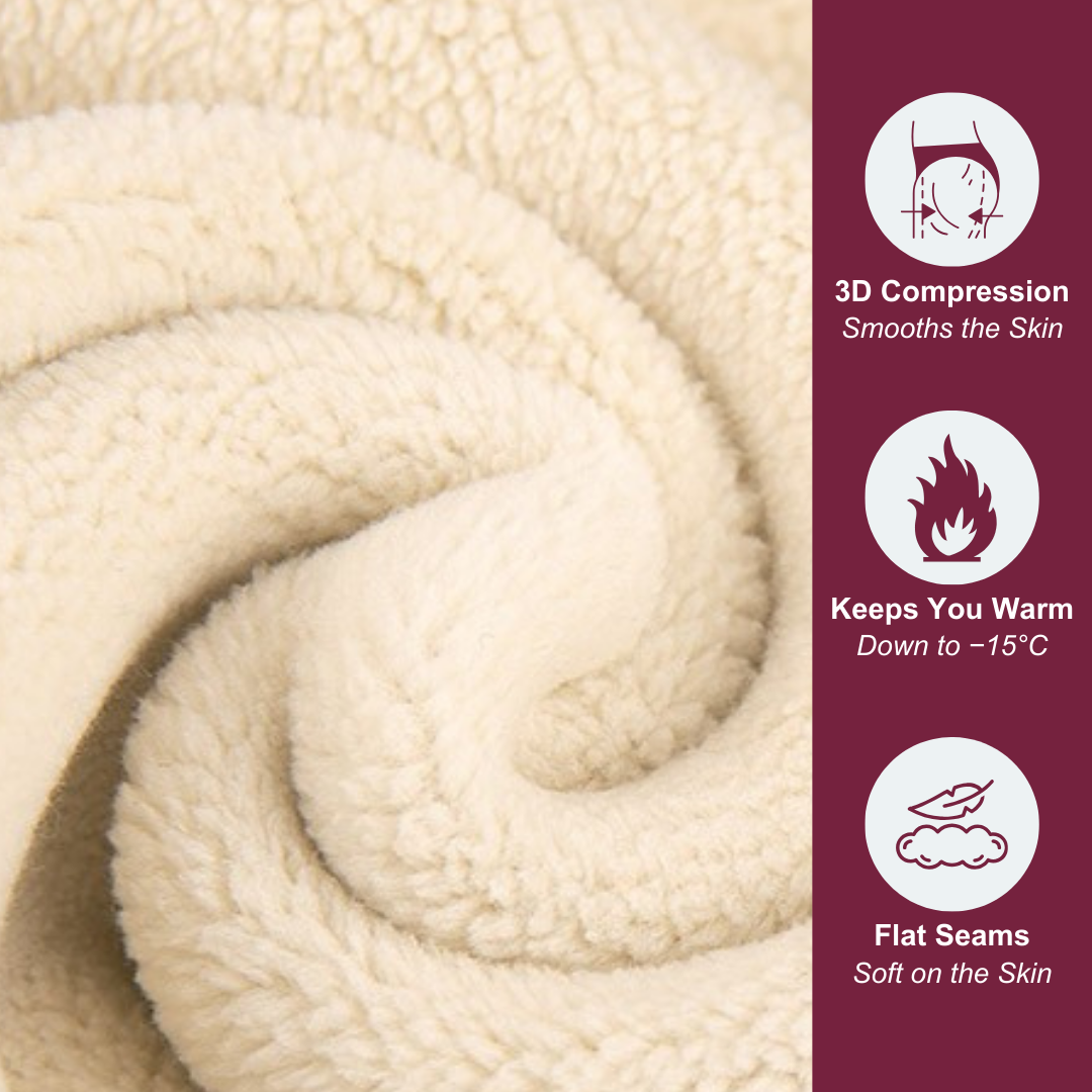 3D leggings lined with fleece | Footless.