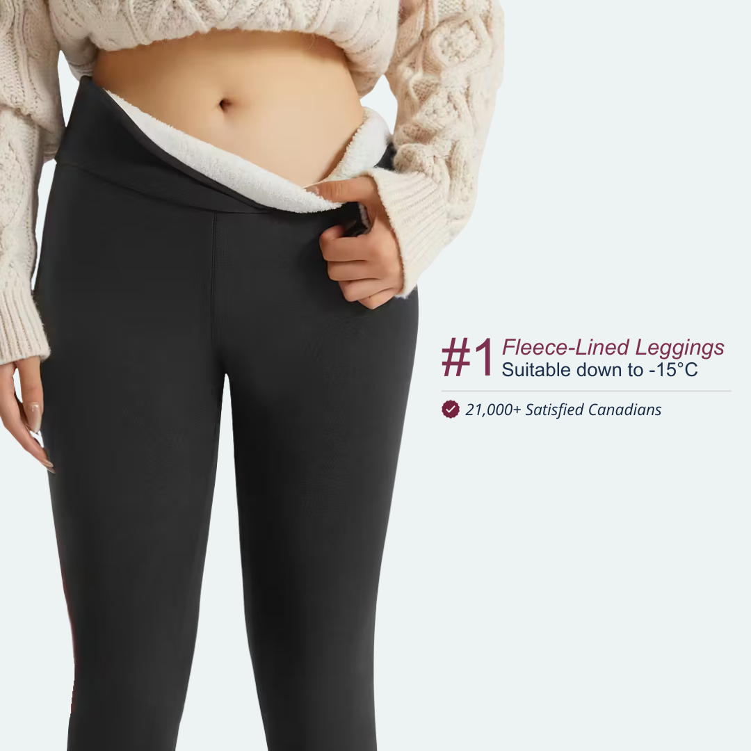 3D leggings lined with fleece | Footless.