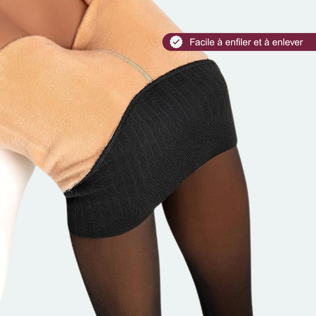 3D fleece leggings | Tummy control