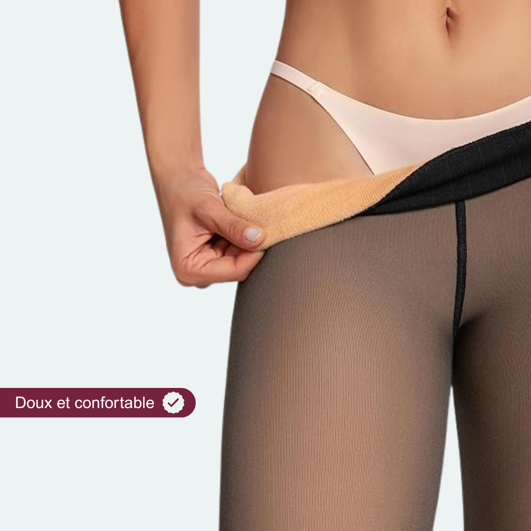 3D fleece leggings | Tummy control