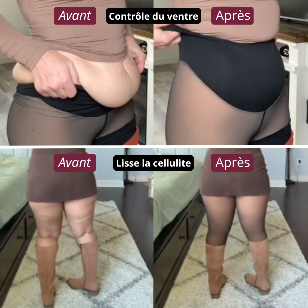 3D fleece leggings | Tummy control