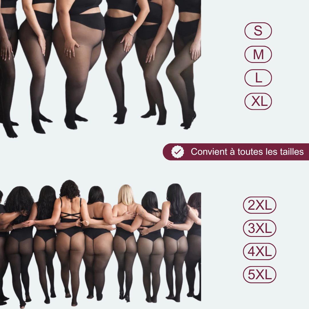 3D fleece leggings | Tummy control